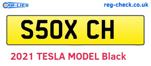 S50XCH are the vehicle registration plates.