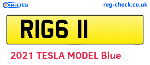 RIG611 are the vehicle registration plates.