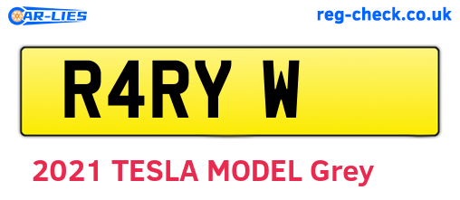 R4RYW are the vehicle registration plates.