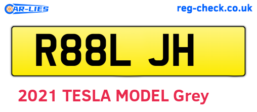 R88LJH are the vehicle registration plates.