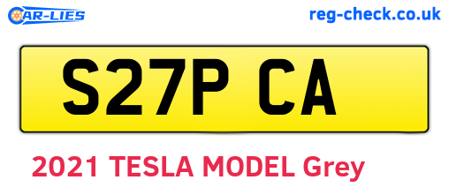 S27PCA are the vehicle registration plates.