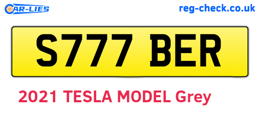 S777BER are the vehicle registration plates.