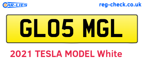 GL05MGL are the vehicle registration plates.