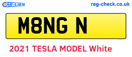 M8NGN are the vehicle registration plates.