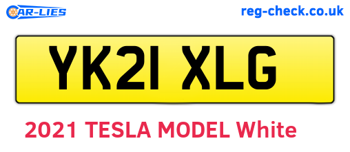 YK21XLG are the vehicle registration plates.
