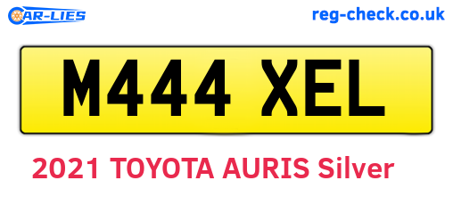 M444XEL are the vehicle registration plates.