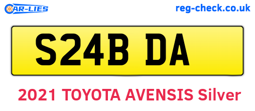 S24BDA are the vehicle registration plates.