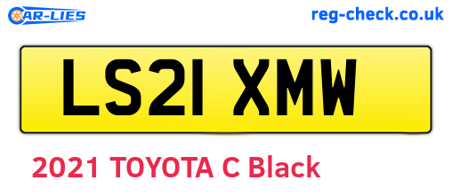 LS21XMW are the vehicle registration plates.