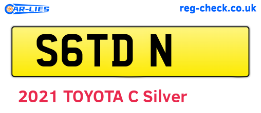 S6TDN are the vehicle registration plates.