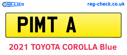 P1MTA are the vehicle registration plates.