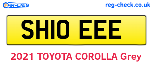 SH10EEE are the vehicle registration plates.