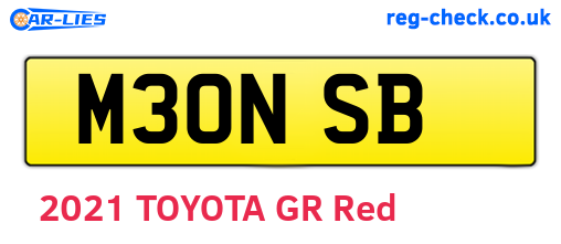 M30NSB are the vehicle registration plates.