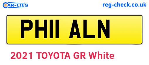 PH11ALN are the vehicle registration plates.