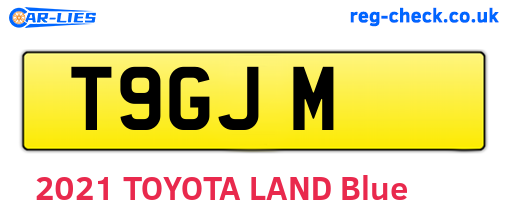 T9GJM are the vehicle registration plates.