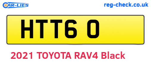 HTT60 are the vehicle registration plates.