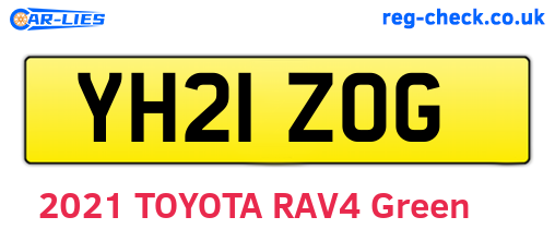 YH21ZOG are the vehicle registration plates.