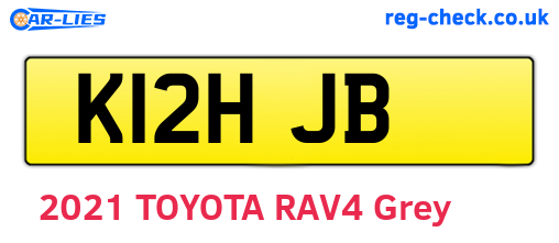 K12HJB are the vehicle registration plates.