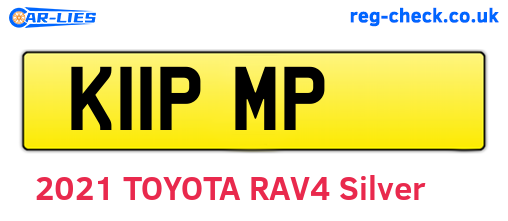 K11PMP are the vehicle registration plates.