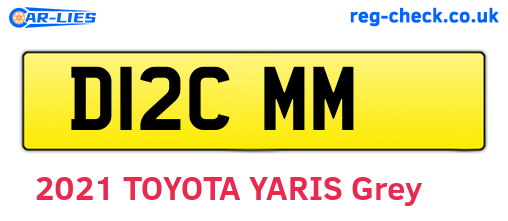 D12CMM are the vehicle registration plates.