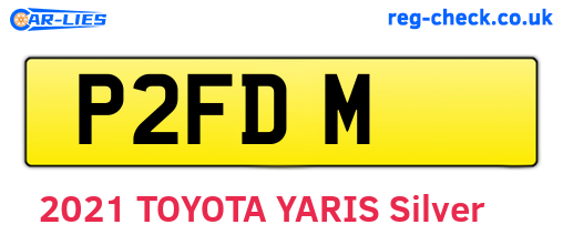 P2FDM are the vehicle registration plates.