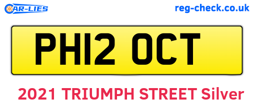 PH12OCT are the vehicle registration plates.