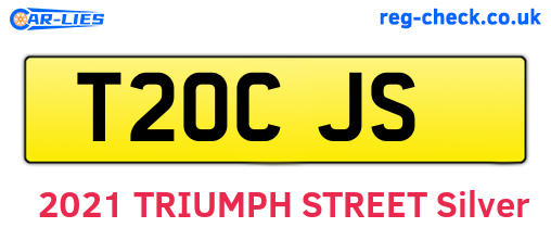 T20CJS are the vehicle registration plates.