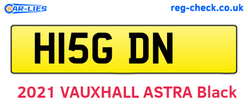 H15GDN are the vehicle registration plates.