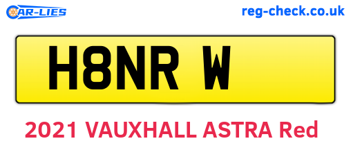 H8NRW are the vehicle registration plates.