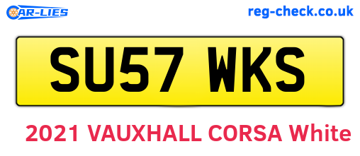 SU57WKS are the vehicle registration plates.
