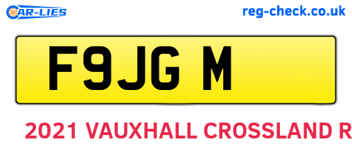 F9JGM are the vehicle registration plates.