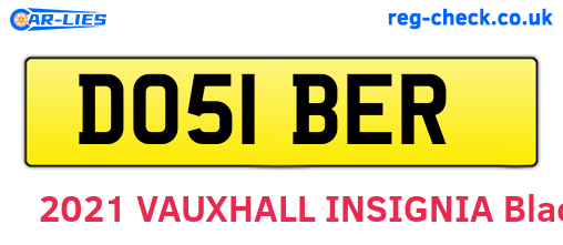 DO51BER are the vehicle registration plates.