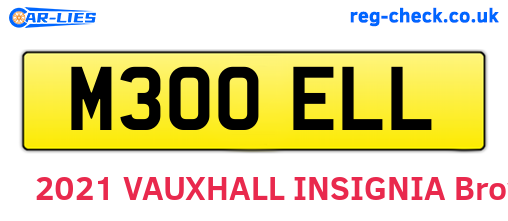 M300ELL are the vehicle registration plates.