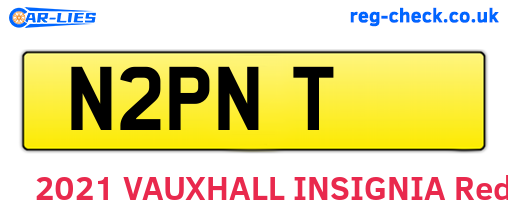 N2PNT are the vehicle registration plates.