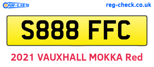 S888FFC are the vehicle registration plates.