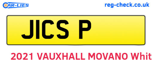 J1CSP are the vehicle registration plates.