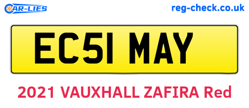 EC51MAY are the vehicle registration plates.
