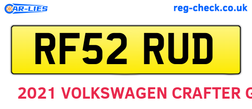 RF52RUD are the vehicle registration plates.
