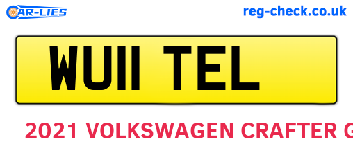 WU11TEL are the vehicle registration plates.