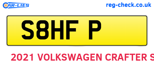 S8HFP are the vehicle registration plates.