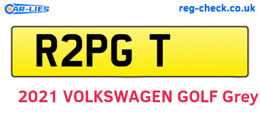 R2PGT are the vehicle registration plates.