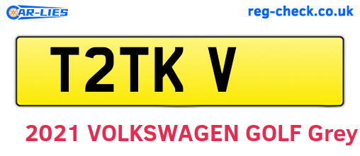 T2TKV are the vehicle registration plates.