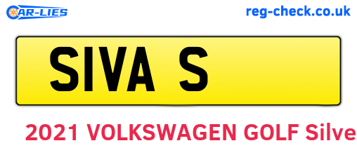 S1VAS are the vehicle registration plates.