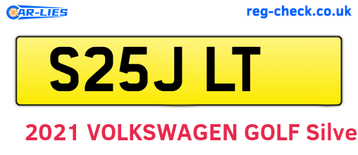 S25JLT are the vehicle registration plates.