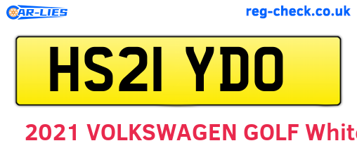 HS21YDO are the vehicle registration plates.