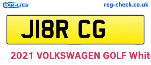 J18RCG are the vehicle registration plates.
