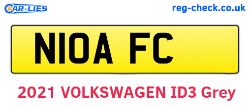 N10AFC are the vehicle registration plates.