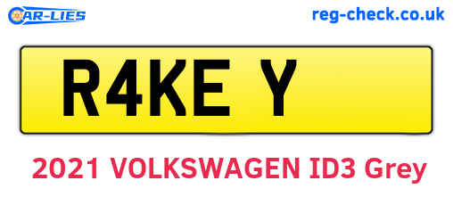 R4KEY are the vehicle registration plates.