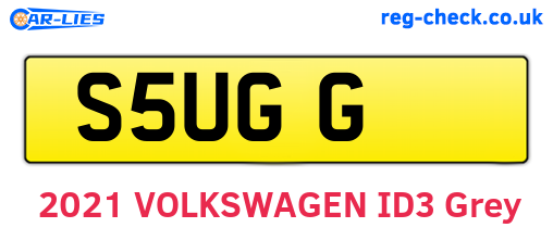 S5UGG are the vehicle registration plates.