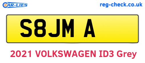 S8JMA are the vehicle registration plates.