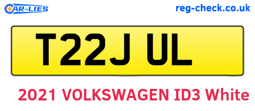 T22JUL are the vehicle registration plates.